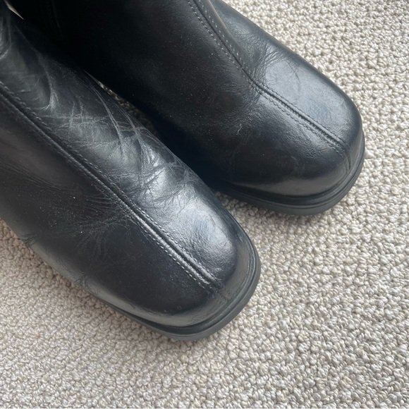 Pajar Shearling Leather with Sherpa Black Brown Winter Boots Heels Size 38 / 7.5 - Picture 5 of 9